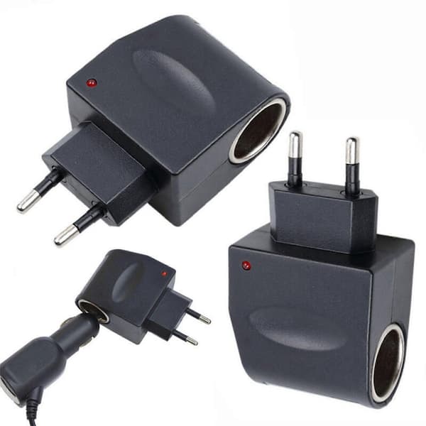 220V AC til 12V DC Stik bil Cigarettænder Socket Konverter hurtig Bil Adapter Fg