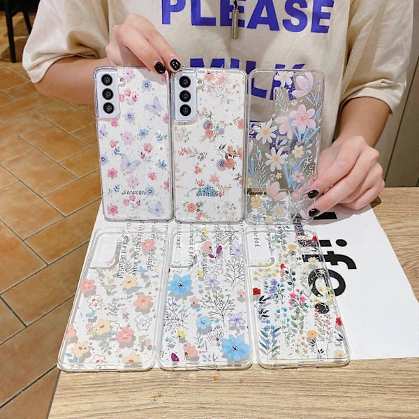 Til Samsung Galaxy A03s EU Version Frisk Lille Blomster Epoxy TPU Telefon Cover
