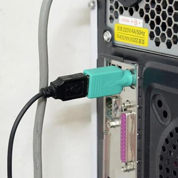 USB A Hun til PS2 Han Konverter Computer Mus Tastatur Stik