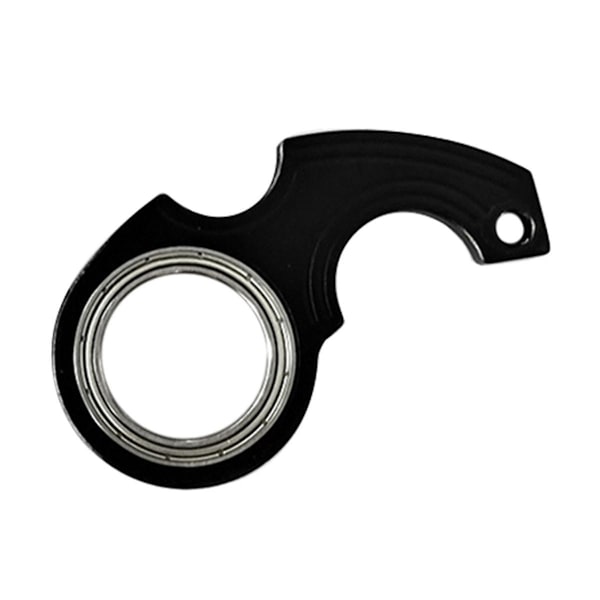 NyckelringsSpinner, Spinner Nyckelring, Nyckelring, Nyckelring, Bärbar Nyckelring Svart