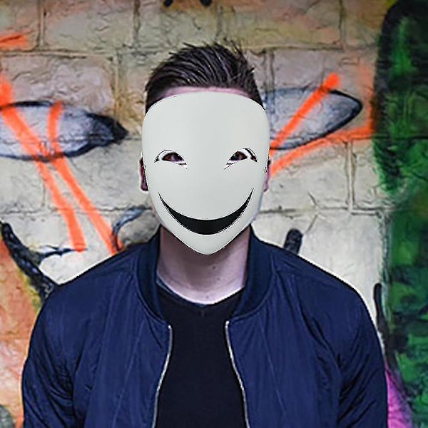 Mask Kostyme Rekvisitt Halloween Maske Hvit