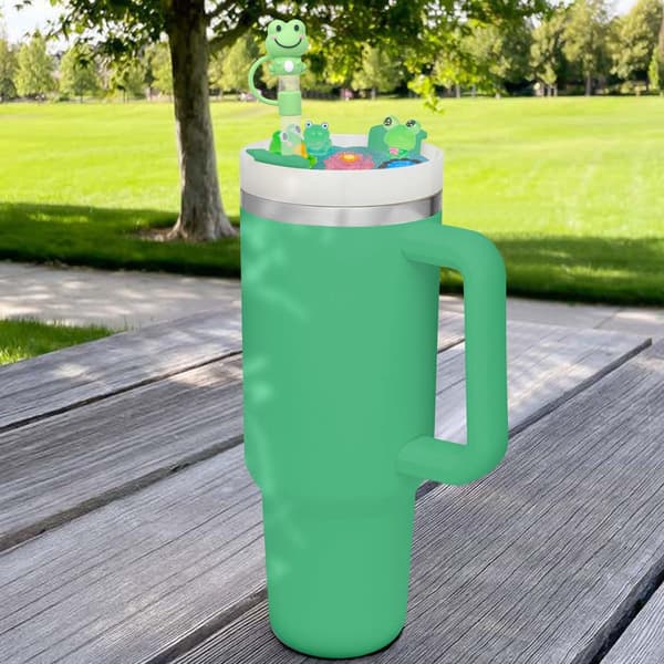 Delar Sugrörslock Koppskydd Sugrörslock Koppskydd Tillbehör Vattenflasktillbehör Lämplig, Grön, 30Oz, 8.1 Cm, 1 Cm