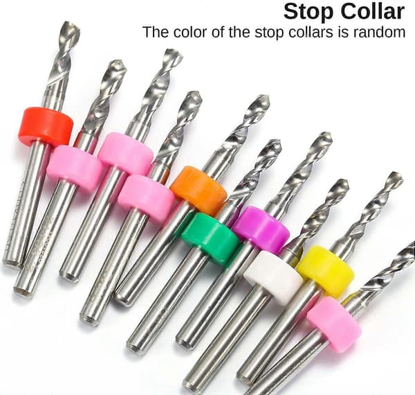 30 stk. PCB Bor Sett, 0.1mm-3.0mm, 1/8\" Spiral Spline Skaft CNC Router Bits for CNC Gravering