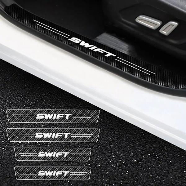 Kolfiber dörrtröskelskydd Suzuki Swift 2005-2015 2016 bildörr dörrtröskelskydd