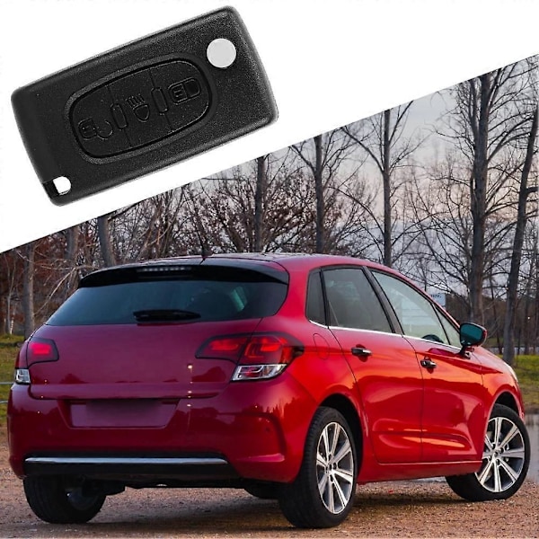 3-knapps fjärrnyckel fodral skal med ljussymbol Passar för CITROEN C4 PICASSO C5 C6 E2U465