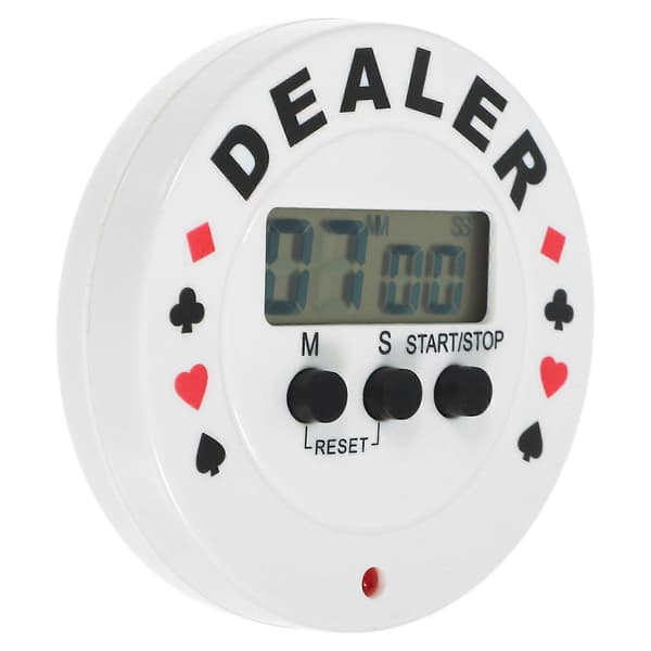 Poker Timer Nedtellingstimer Brettspill Dealer Digital Klokke Spilltimer Pokertilbehør