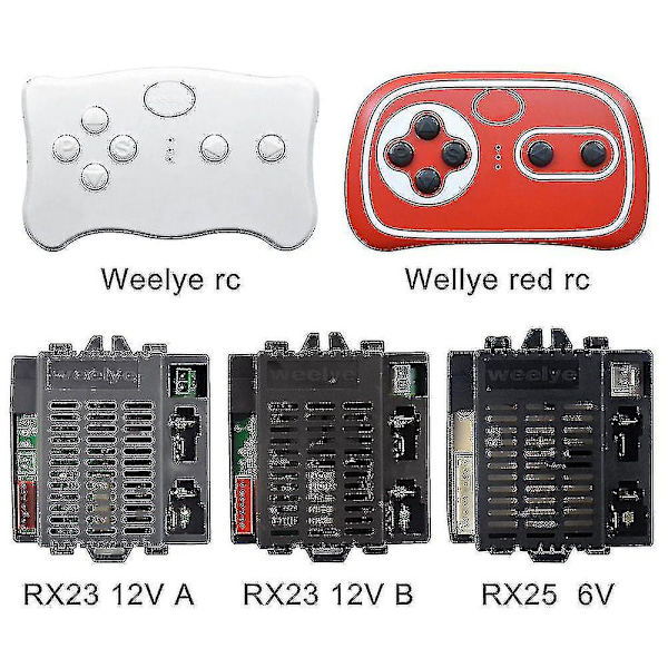 6v/12v Rx23 Rx18 For Wellye Barnelektrisk Bil 2.4g Bluetooth Fjernkontrollmottaker Med Jevn Startfunksjon Kjøring
