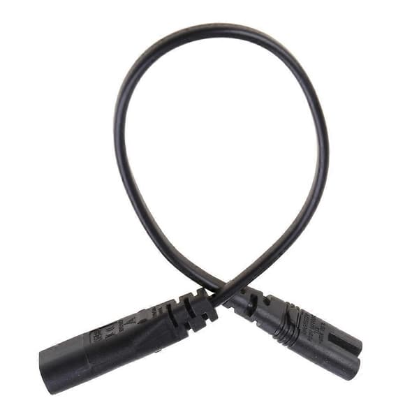 IEC320 C8 Han-stik til IEC320 C7 Hun-stik Strømforlængerkabel C7 til C8