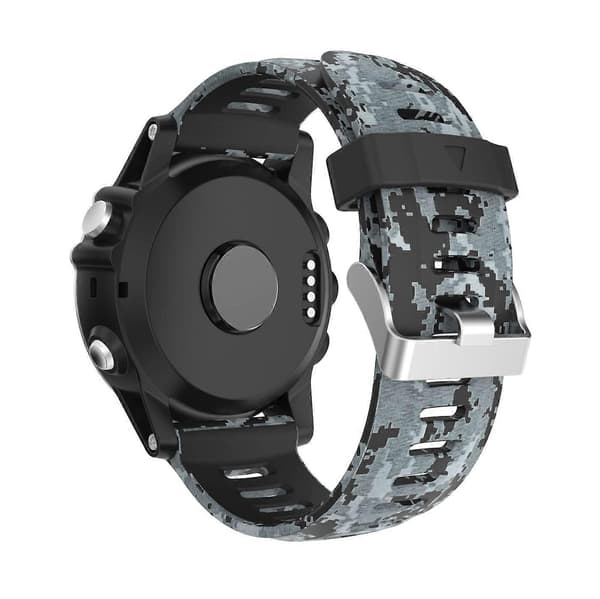 26 mm Camouflage-printet silikone urrem til Garmin Instinct 2X Solar