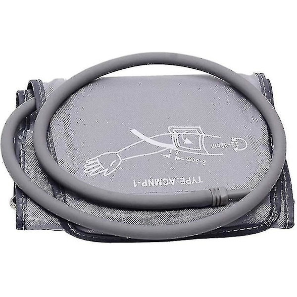 Blodtryksmåler Manschet Udskiftning, Elektrisk Sphygmomanometer Manschet, Overarm Manschet Blodtryksapparat Tilbehør 22-32cm (Sølvgrå)