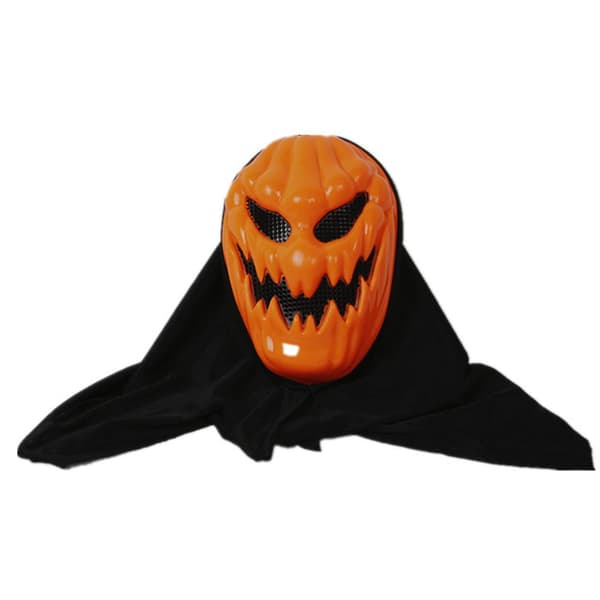 Halloween Spøkelsesgresskarhode Ansiktsdeksel Realistisk Cosplay Kostymemaske