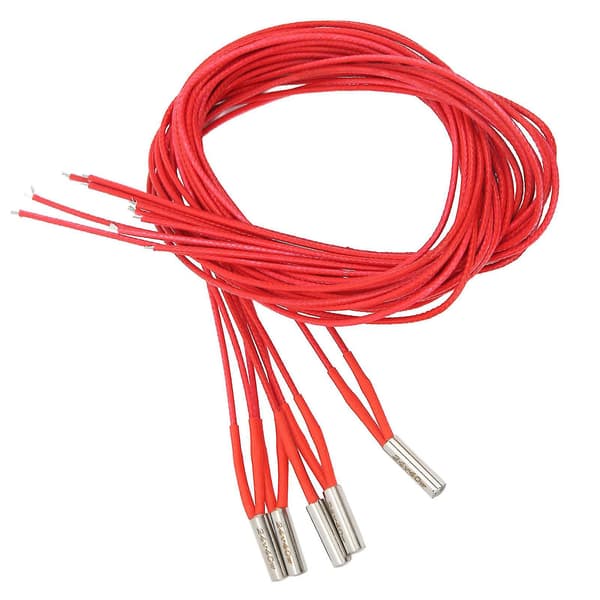 5 stk. varmeelementpatron DC 24V 40W rustfritt stål 6x20mm tilbehør for 3D-printer