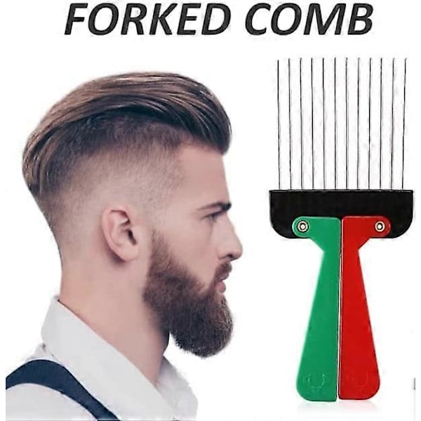 Afro Folding Hårkam Kam Bredtannet Kam Hårstyling Verktøy for Unisex Naturlig Krøllete