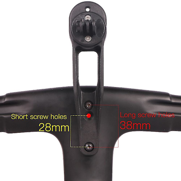 Cykelstyre Datorfäste för Racer Cykel För Canyon H31 Cp10 Cp20 För Garmin /bryton/cateye Med 4 X Baser/1 X Lätt Fäste
