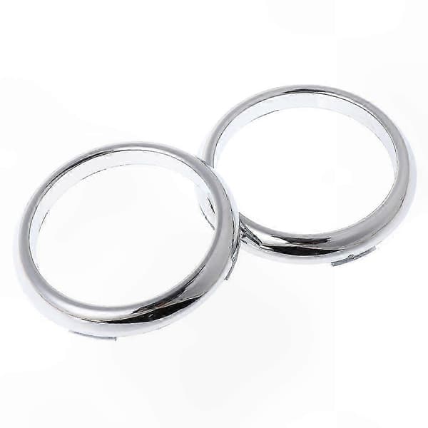 Dimljusskydd fram, 1 par, ABS kromfinish