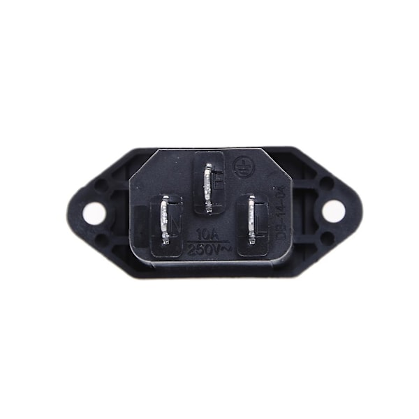 5 kpl IEC 320 C14 urosähköliitäntäpistoketta, 250V 10A, paneelin asennus, HFMQV