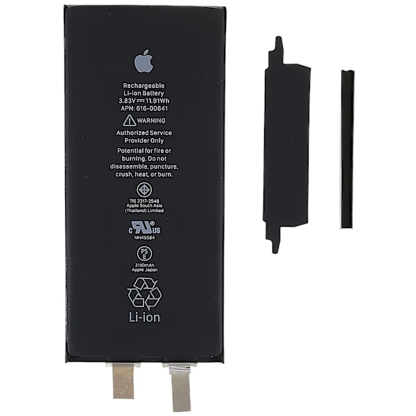 3.83V 3110mAh Li-ion-batteri för iPhone 11 6,1 tum tillbehörssats med flexkabelskydd och klistermärke