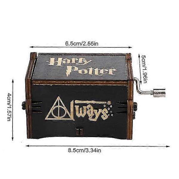 Harry Potter Musiklåda Magisk Skola Handvevad Musikask