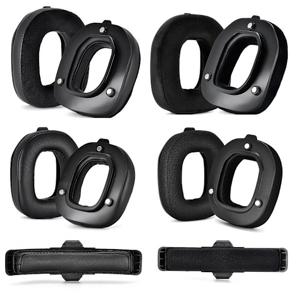 2 st proteinläderöronmuffar för Logitech Astro A50 Gen4