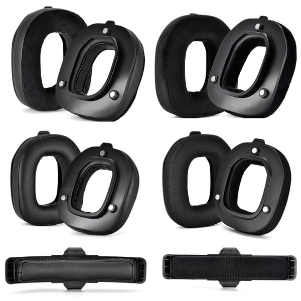For Logitech Astro A50 Gen4 2 stk Protein Leather Øreputer 2 stk Protein Leather Øreputer