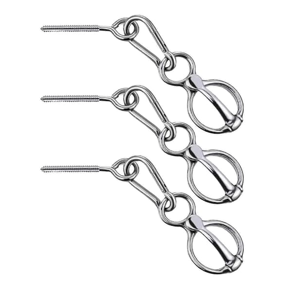 3 set hästbindningsringar Hästtillbehör Snabbspänne Säkerhetshästtillbehör-Bra