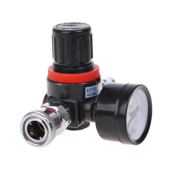 1/4\" Hvlp-spruta  Regulator Tryckmätare Membran Kontroll Auto Paint