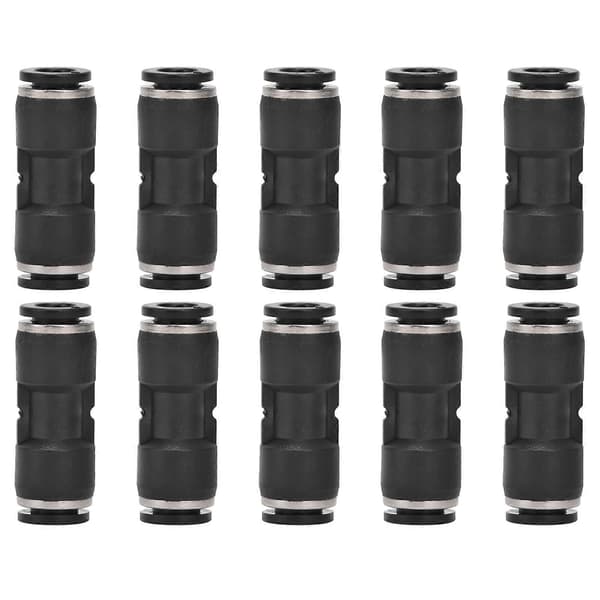 10 stk Pneumatiske Stik Straight Push Rørfittings Luftkompressor Tilbehør 4mm
