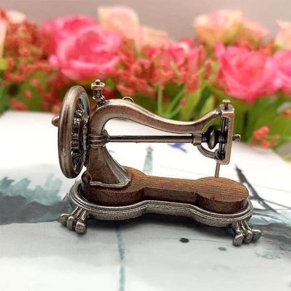 Dockhus Miniatyr Möbler Sy Maskin