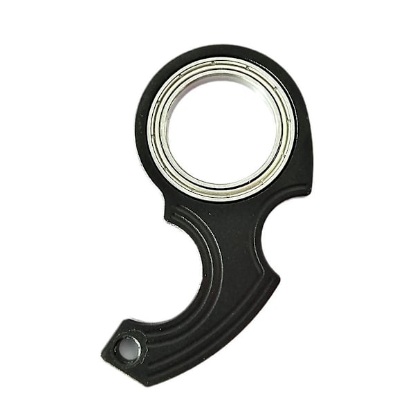 NyckelringsSpinner, Spinner Nyckelring, Nyckelring, Nyckelring, Bärbar Nyckelring Svart