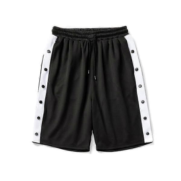 Herr Basketshorts med Avrivningsfunktion och Sidoknappar