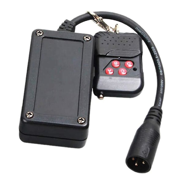 Bærbar 3-polet XLR Trådløs Fjernbetjening Modtager til Røgmaskine DJ Scene Controller Receptor Fogging 400w 900