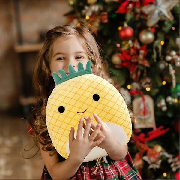 11 tum plysch ananas leksak, supersoft stoppad söt plyschdocka, mjuk plysch gosedjur kudde