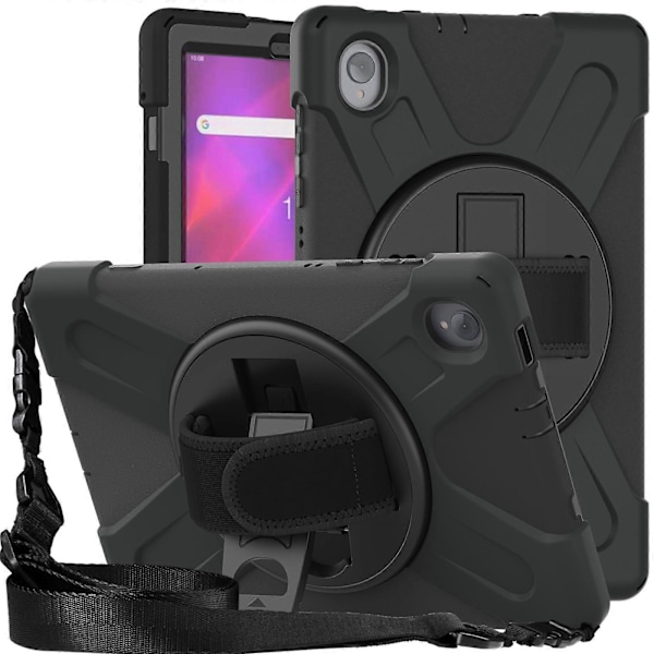 Til Lenovo Tab K10 / M10 Plus Silikone + PC Beskyttende Tablet Cover (Sort)