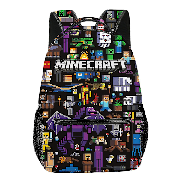 Minecraft Skolesekker for Barne- og Ungdomsskoleelever, Barneseil, Ryggsekker for Barnetrinnet [XH]