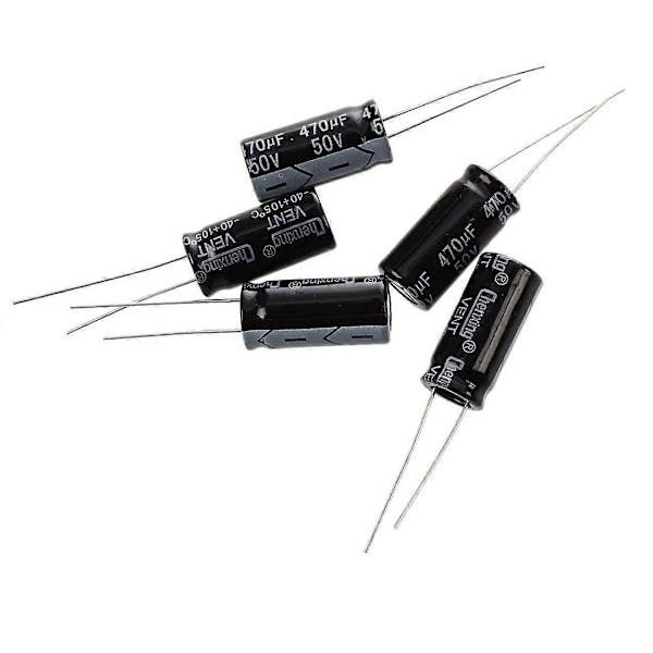 5 x 470uF 50V 105 Celsius Radiell Elektrolytkondensator 10x20mm