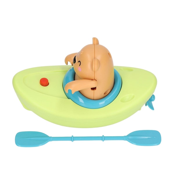 Babybrusere Legetøj Sød Lille Bjørn Båd Automatisk Småbørns Badelegetøj Til Badekar Swimmingpool Strand Grøn