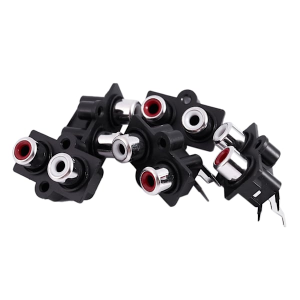 5 stk PCB-monterede 2-position Stereo Audio Video Jack RCA-hun-stik