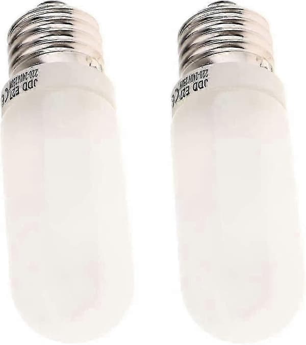 2 stk. 250W 220-240V E27 (standard Edison skrue) mat halogenpære