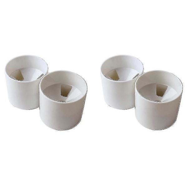 4 st Utomhus Golf Träningsflagga Hålkopp Golf Träningshjälpmedel 3 Hål Vit Plast Golf Hålkopp