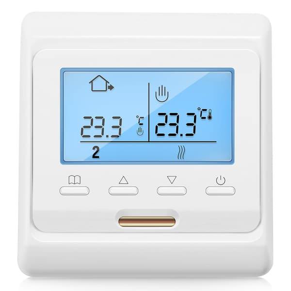 16A 230V LCD Programmerbar Varmt Golvvärme Rumstermostat Termoregulator Temperaturkontroll