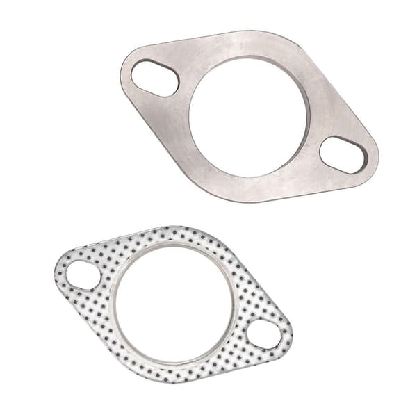 2 Bolter 2in Eksosflens Tilkoblingssett Rustfritt Stål for Eksos Downpipe Catback Headers
