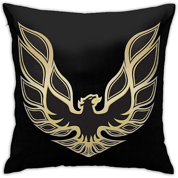 Smokey And The Bandit 1977 Pontiac Firebird Trans-Am Exakt Replika Huv Logo Kudde Överkast Dekorativt Örngott För Soffa Sovrum 18\"