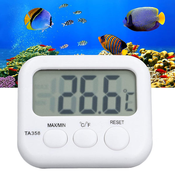 Vandtermometer, LCD Digital Display Temperaturmålingsværktøj til Fiskedam Akvarium, -40~70