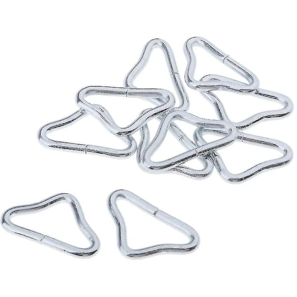 20 stk. Rustfrit Stål Trekant Ring Spænde V- Ringe Til Trampolin Reserve Trampolin Mad Craft