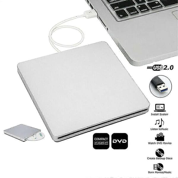 Extern USB-enhet DVD CD RW-brännare Superdrive - För Apple MacBook Pro iMac
