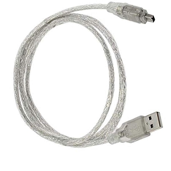 1,2 m USB han til 1394 4-pin han DV-kabel Firewire 400 Ieee 1394-kabel Ilink Fire Wire-kabelledning, til Jvc Sony Camcorder Dcr-trv75e Dv Usb Fir