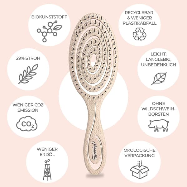 Bio Hårtborste Utan Drag - Entangling Brush