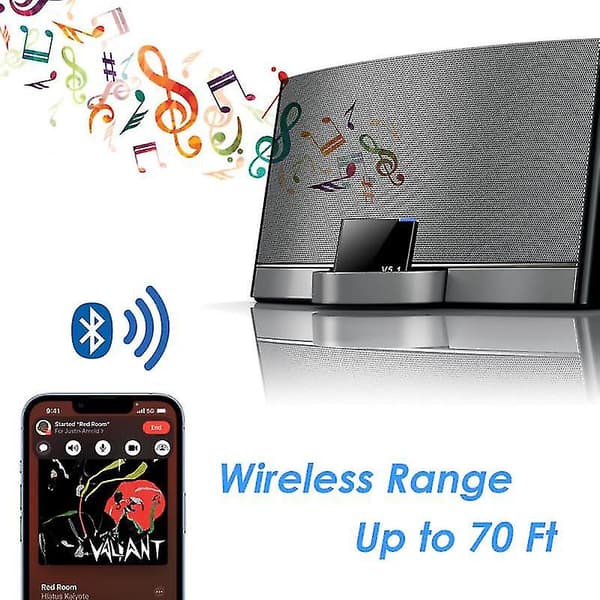 Opgraderet Version I-WAVE 30-bens Bluetooth 5.1 Audiomodtager A2DP Musik Mini Trådløs Adapter