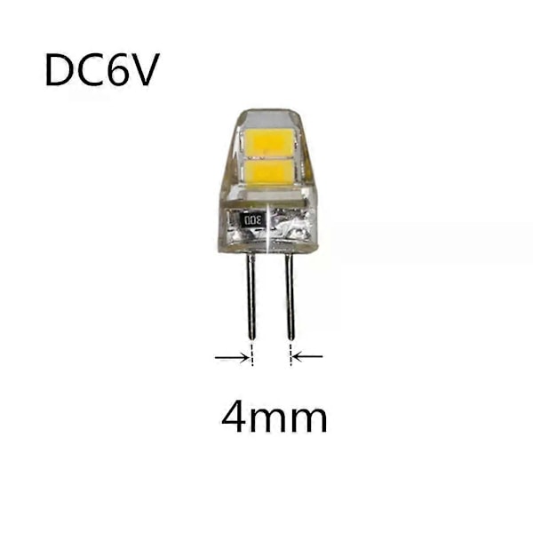 4 stk. Mikroskop Pære G4 6V Mikroskop Pære LED DC6V G4 LED 6V mikroskop lyskilde 6V G4 DC6V LED Instrument Pære G4 6V LED