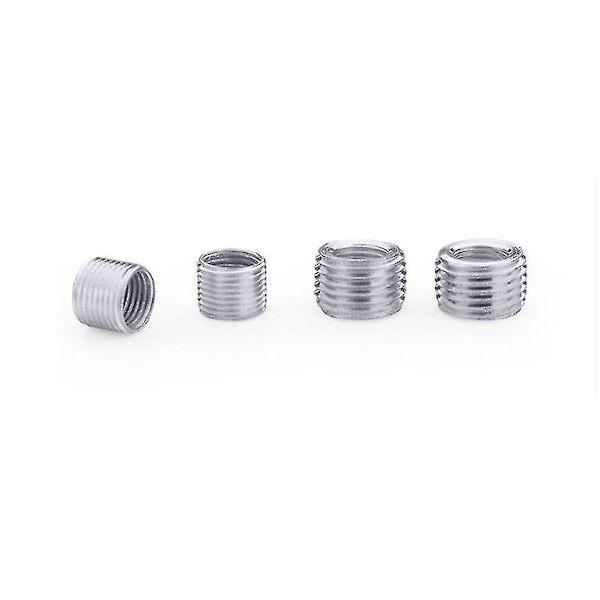 Yttre M12 Inre M10 5 st Inre Yttre gängad ihålig rörkoppling Transportör Silver Adapter Skruv